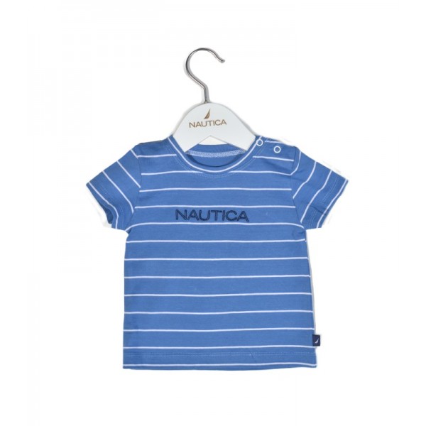 Nautica Des.11 T-Shirt  Jersey Organic Μπλε Ριγέ 92cm - 2 ετών Αξεσουάρ