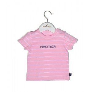 Nautica Des.12 T-Shirt  Jersey Organic Ροζ Ριγέ 98cm 3 ετών Αξεσουάρ