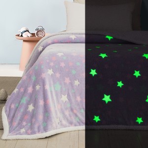 ΚΟΥΒΕΡΤΑ ΠΑΙΔΙΚΗ FLEECE ME SHERPA ΦΩΣΦΟΡΙΖΕ 160Χ220 204 Adam Home