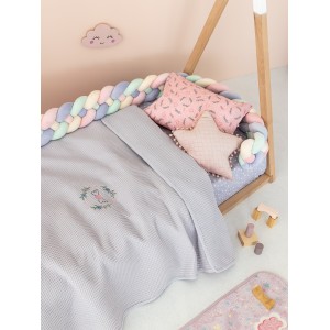 Κουβέρτα Πικέ Κούνιας Baby Blankets 100X150 CANDY LILAC Palamaiki Home