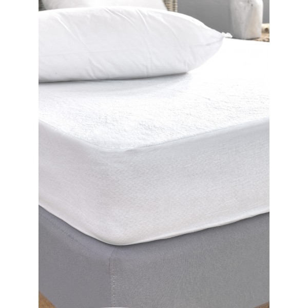 Κάλυμμα Διπλό White Comfort 150x200+35 TERRY WATERPROOF Προϊόντα Ύπνου
