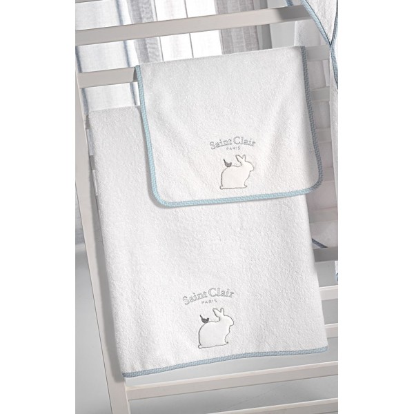 ΠΕΤΣΕΤΕΣ BEBE LAPIN BLUE ΣΕΤ 2ΤΜΧ (40Χ60-65Χ120) Πετσέτες