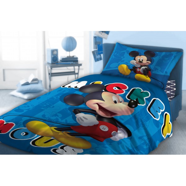 Σεντόνια Μονά (Σετ) Dimcol Mickey 863 Disney