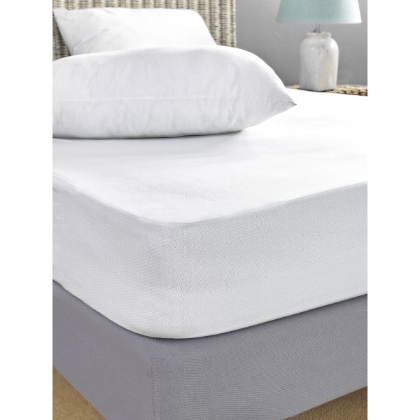 Καλυμμα Στρωματος Ημιδιπλο 100X200+30 White Comfort JAQUARD WATERPROOF Προϊόντα Ύπνου