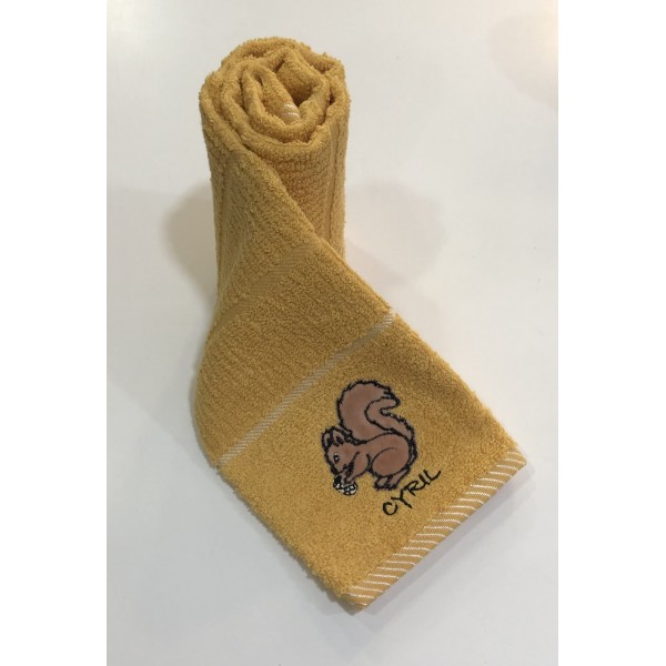Παιδική πετσέτα με κέντημα 40x70 100% βαμβακερή Cyril Πετσέτες Μπεμπέ
