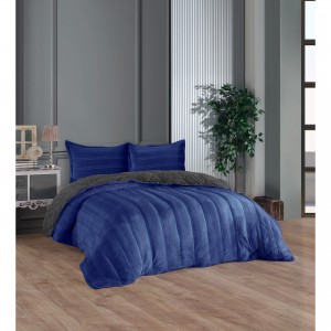 Κουβέρτα fleece υπέρδιπλη 220x240 blue