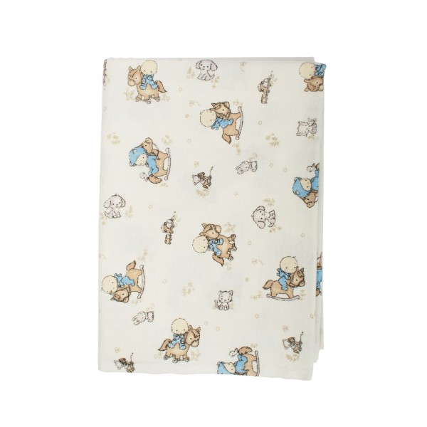 DIMcol ΠΑΝΑ ΦΑΝΕΛΛΑ ΒΡΕΦ Flannel Cotton 100% 80X80 Baby 04 Dimcol