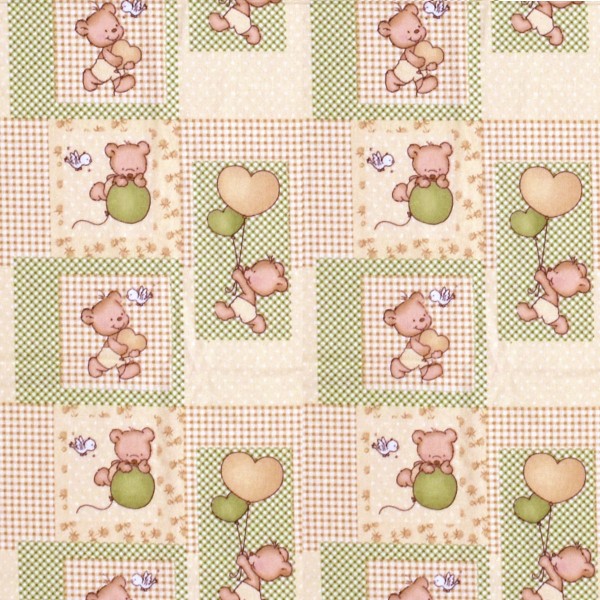 DIMcol ΠΑΝΑ ΦΑΝΕΛΛΑ ΒΡΕΦ Flannel Cotton 100% 80X80 Baloon 76 Beige Dimcol