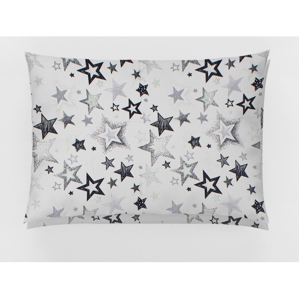 DIMcol ΜΑΞΙΛΑΡΟΘΗΚΗ ΕΜΠΡΙΜΕ ΠΑΙΔ Cotton 100% 50Χ70 Star 121 Grey-Green Dimcol