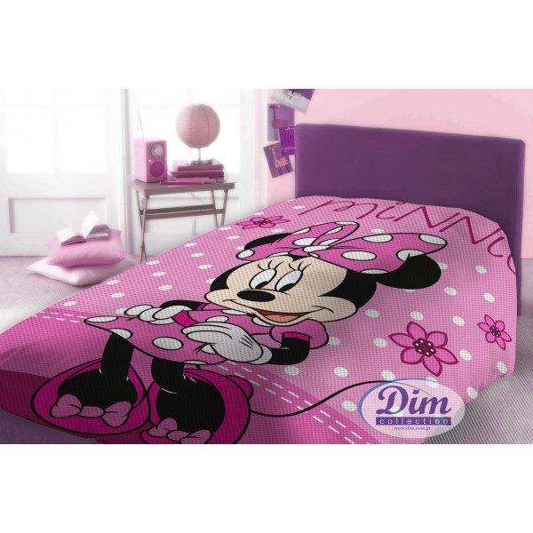 Minnie κουβέρτα πικέ 160x240 Disney DIMcol Digital Print Κουβέρτες