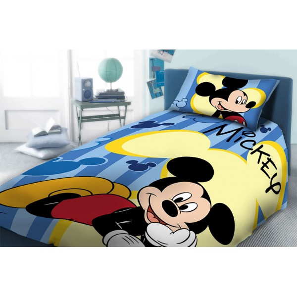 Mickey σετ παπλωματοθήκης Disney DIMcol 960 Digital Print Παπλωματοθήκες